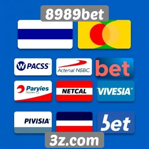 Variedade de métodos de pagamento na 8989bet